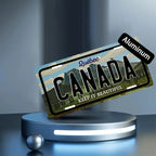 2D Flat, 1pc Quebec Canada License Plate