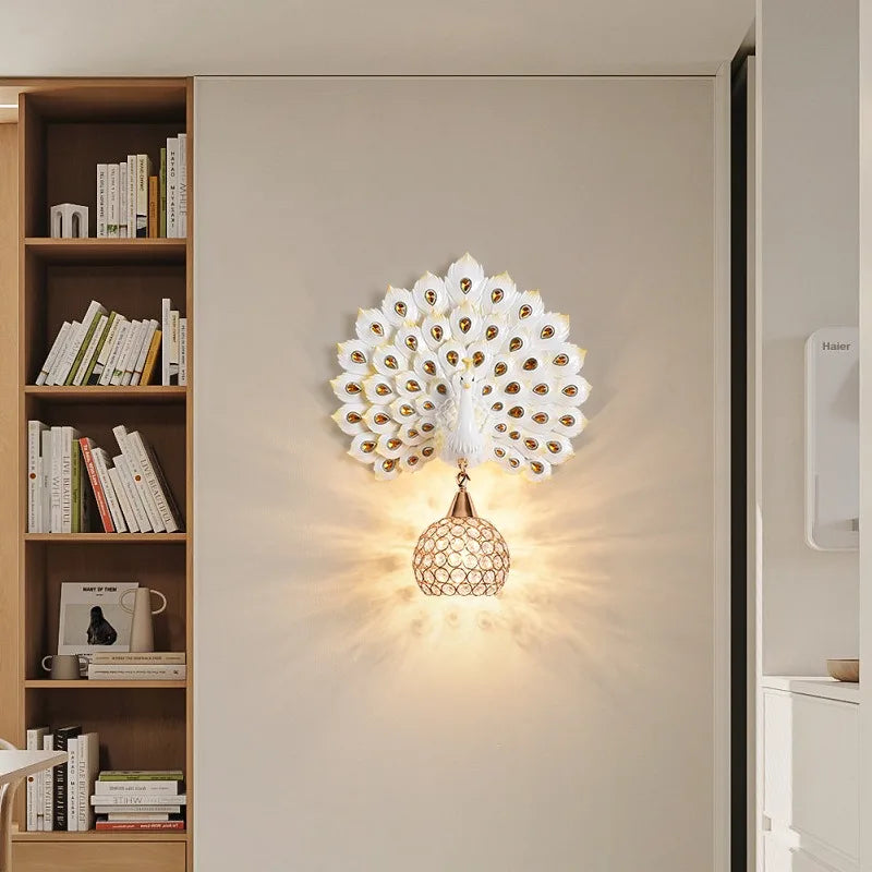 Creative Peacock Wall Lamp