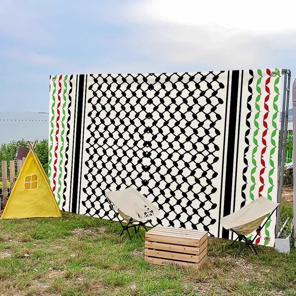 Art Keffiyeh Hanging Home Banner