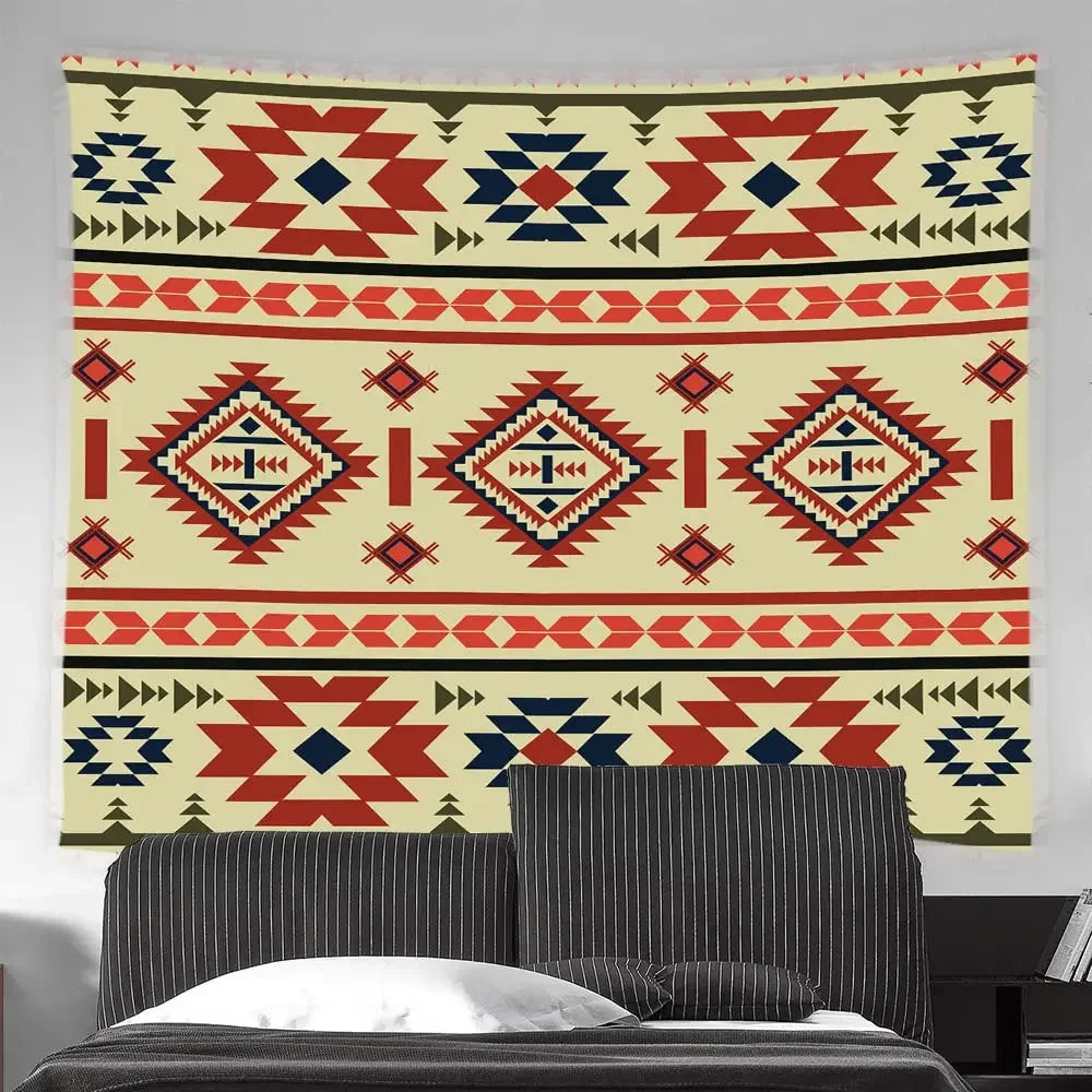 Native Tribal Navajo Vintage Tapestry Wall Hanging Decor