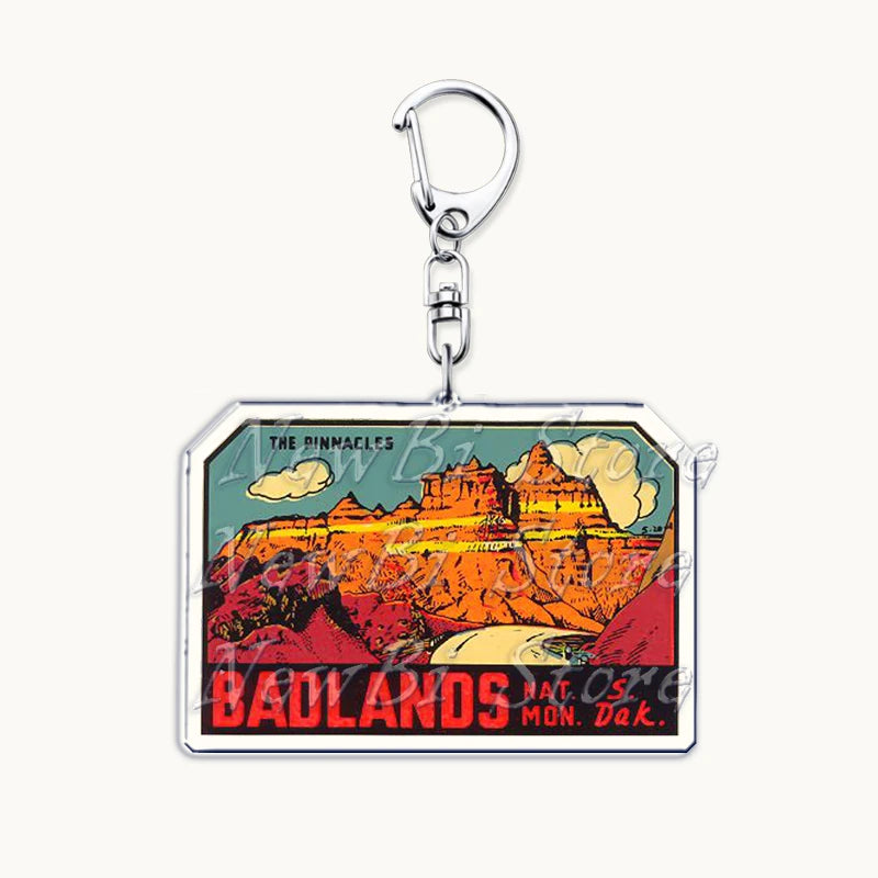 US Travel Keychain
