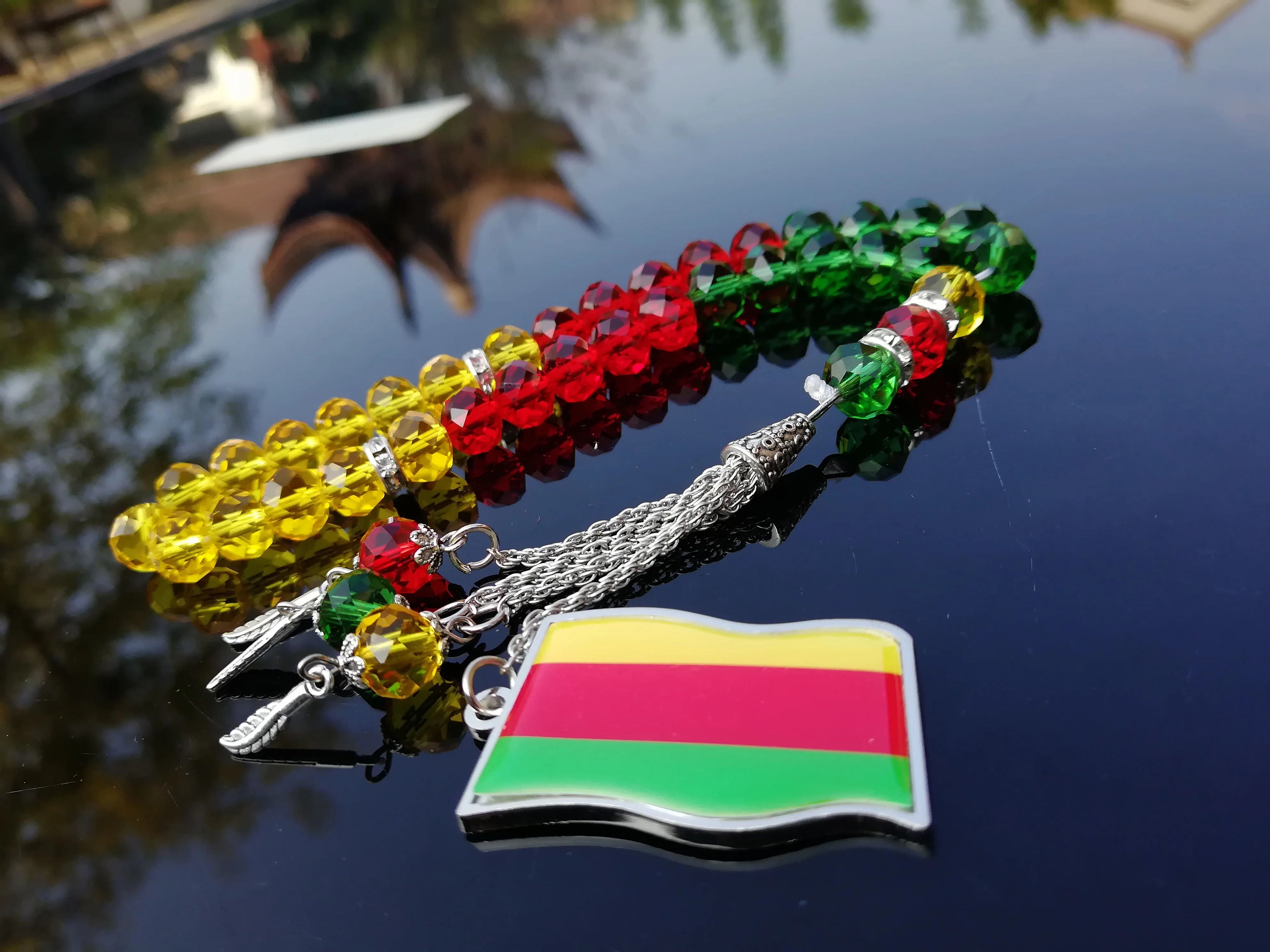 Kurdish Necklace Flag Tasbih