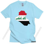 Iraq Flag Map T Shirt