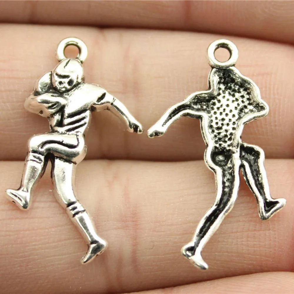 20pcs Football Charms American Football Pendants Jewelry