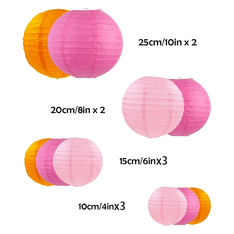 10Pcs Hanging Decorative Paper Lanterns