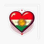 ملصقات علم كردستان للسيارات والدراجات النارية وملصقات مخصصة لخوذات السباق على الطرق الوعرة وإكسسوارات قابلة للتخصيص الحجم