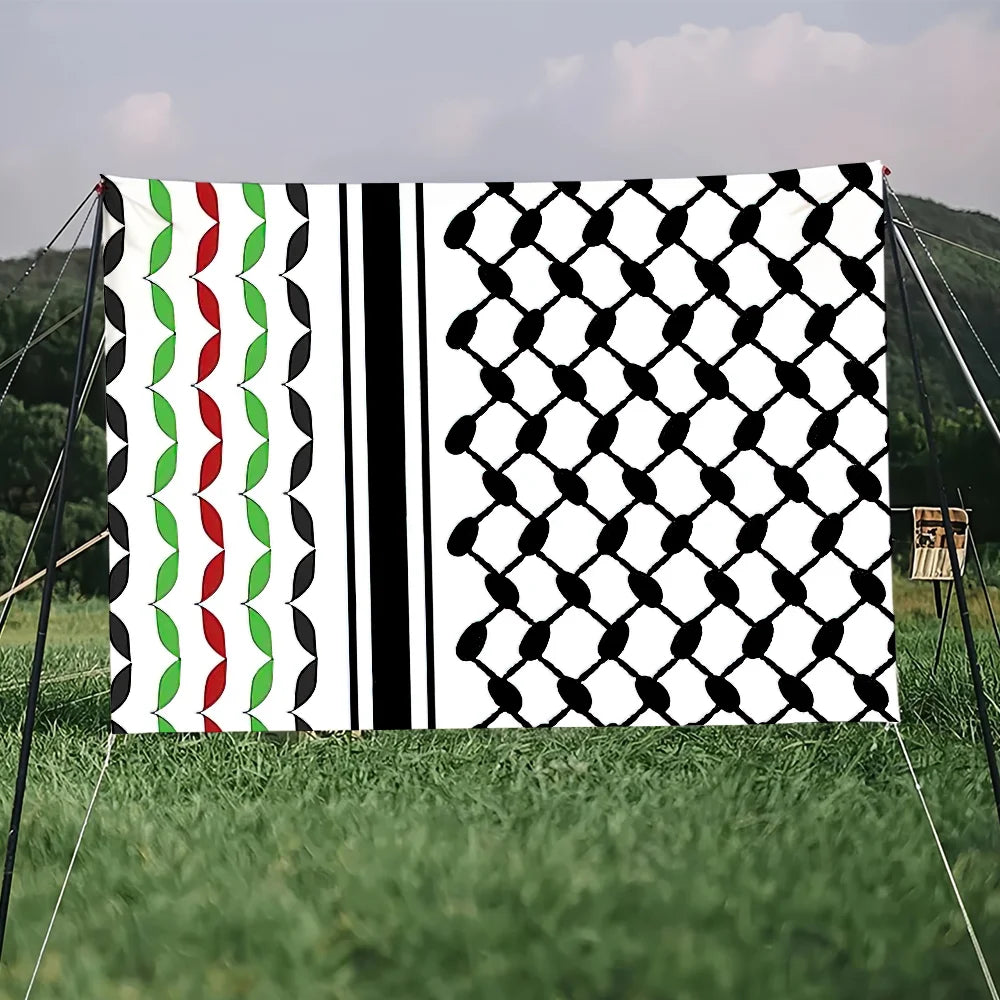 Art Keffiyeh Hanging Home Banner