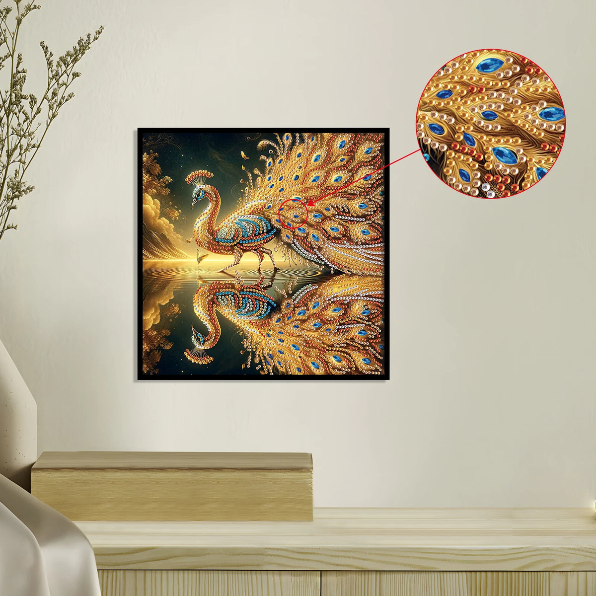 Peacock Special Shape Diamond Art Painting Kit