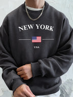 New York USA Flag  Fleece Hoodies Sport