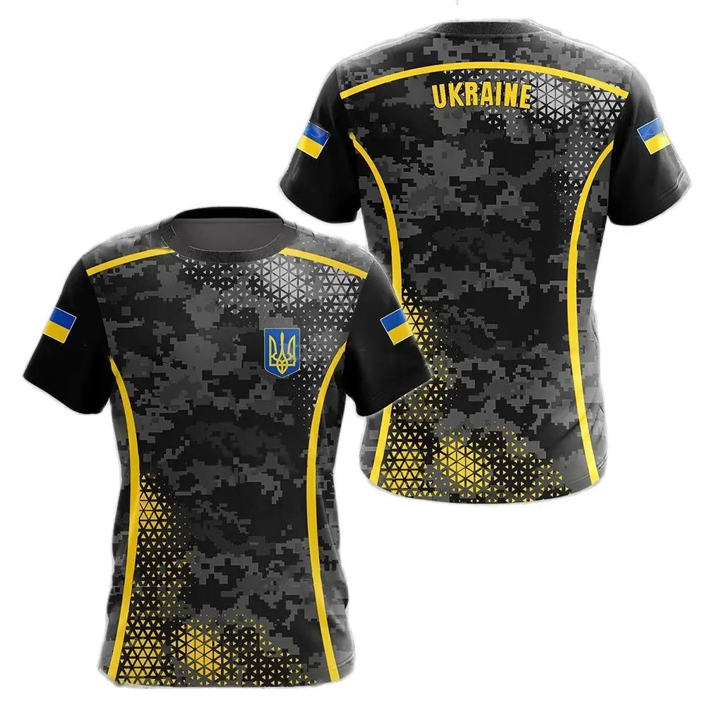 Ukraine Flag Camo Printed 3D