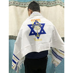 Menorah Tallit Jewish Talit Scarf