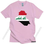 Iraq Flag Map T Shirt