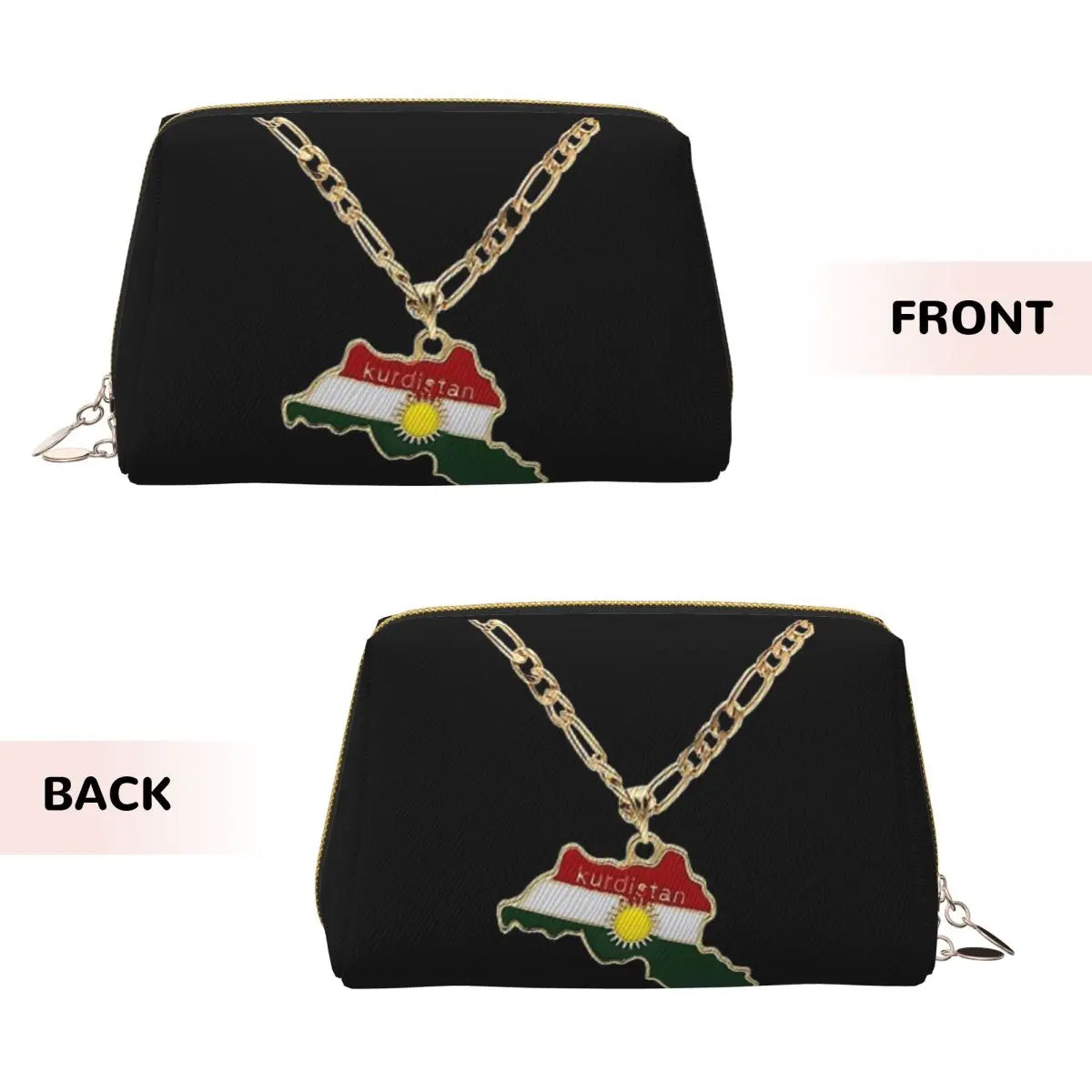 Kurdistan Flag Women Travel Makeup Organizer