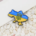 Ukraine Flag Map Pin