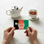 Afghanistan Flag Credit Skin Cover Card Stickers