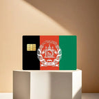 Afghanistan Flag Credit Skin Cover Card Stickers