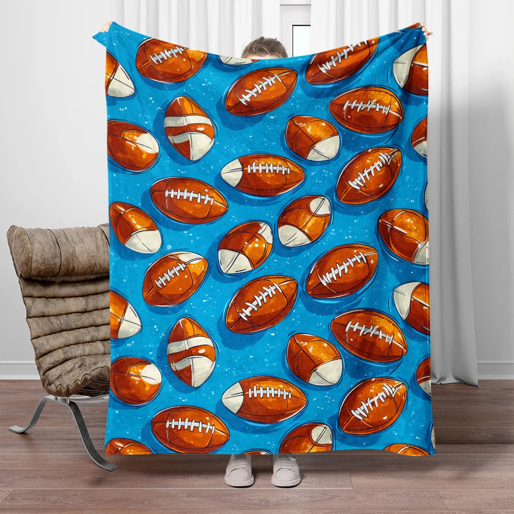 Football Pattern Blanket