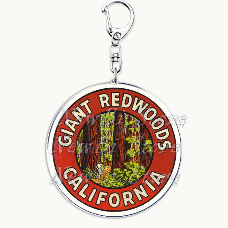 US Travel Keychain