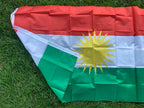 Kurdish Flag Hanging Banner