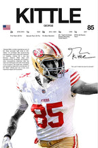 Classic American Football Sports Star Art Poster