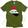Iraq Flag Map T Shirt