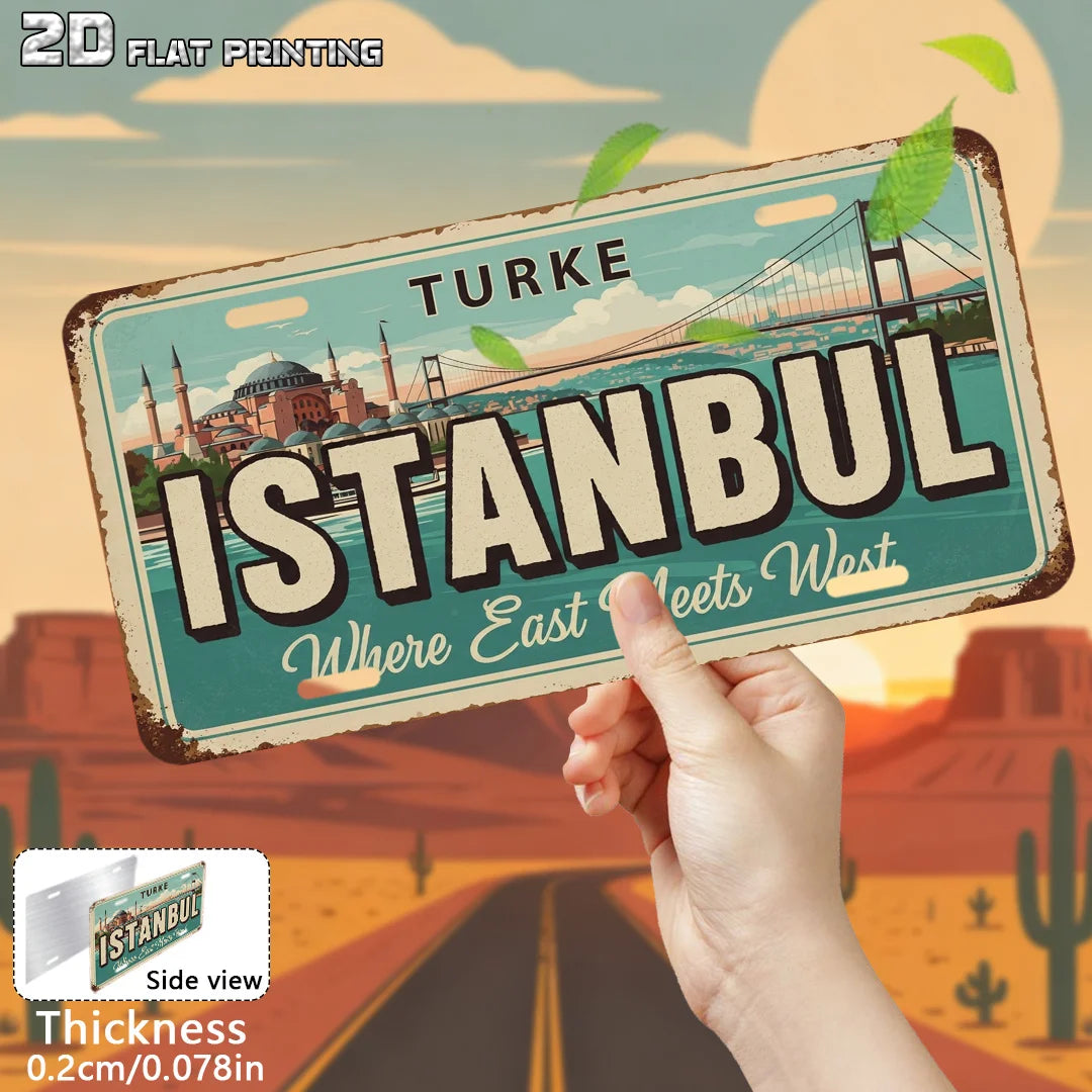 2D Flat Turkey Istanbul City Theme Decor