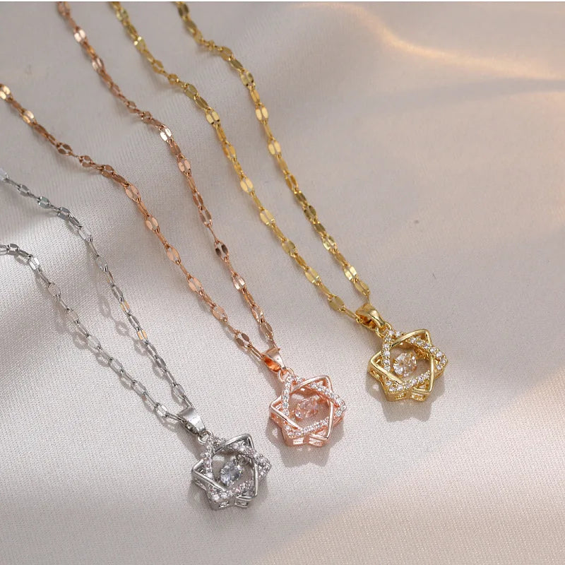 Jewish Magen Star of David Sterling Necklace