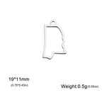 My Shape United States Map Pendent for Bracelet Necklace