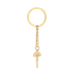 Stainless Steel Yezidi Peacock & Lalish Keychain