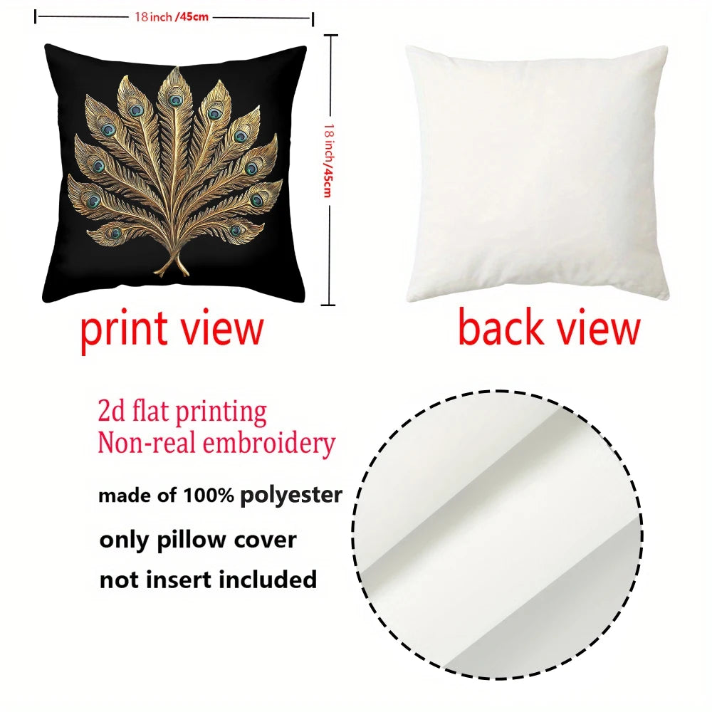 Peacock Pillowcase Decor
