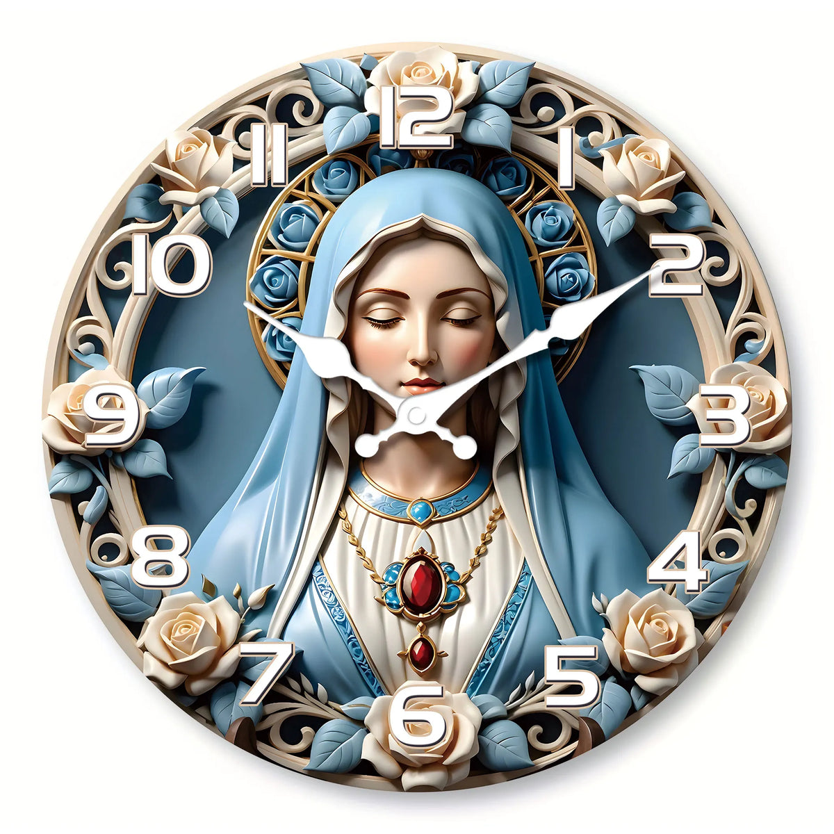 Virgin Mary Wall Clock