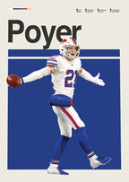 Classic American Football Star Athletes Highlights Achievements Posters