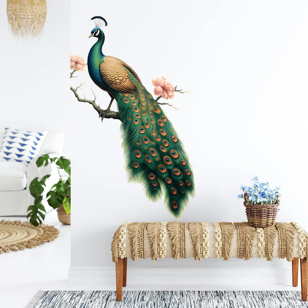 Painted Branches Peacock Home Decor