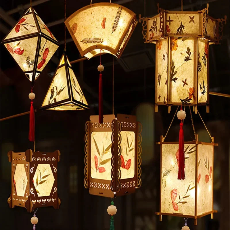 Palace Lantern Portable Blossom Flower Light Mid-autumn Festival