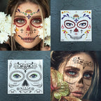 Day of the Dead Face Temporary Sticker Kit