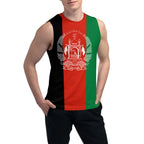Sleeveless T-shirt Afghanistan Flag 3D