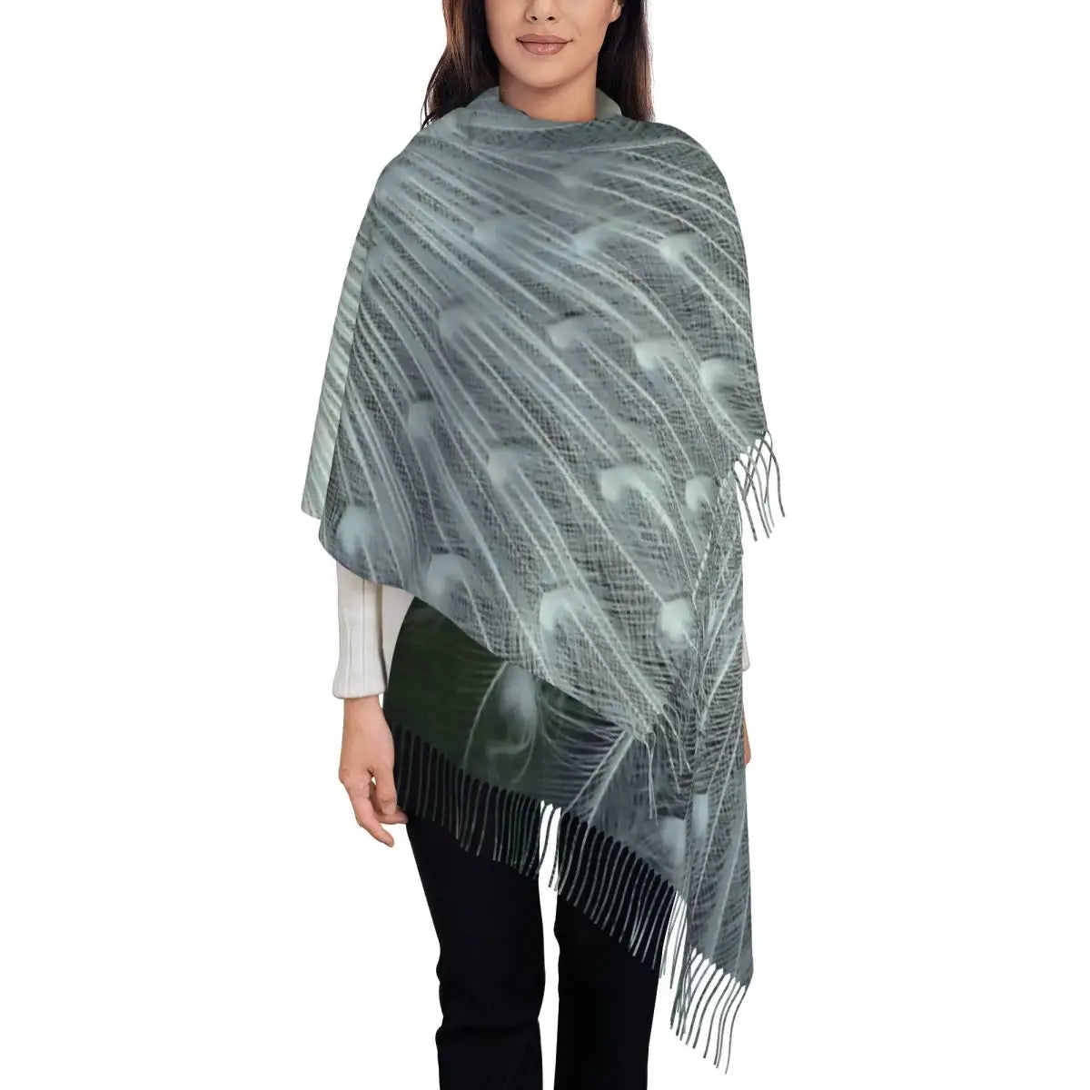 Ladies Long Peacock Cute And Beautiful Scarves