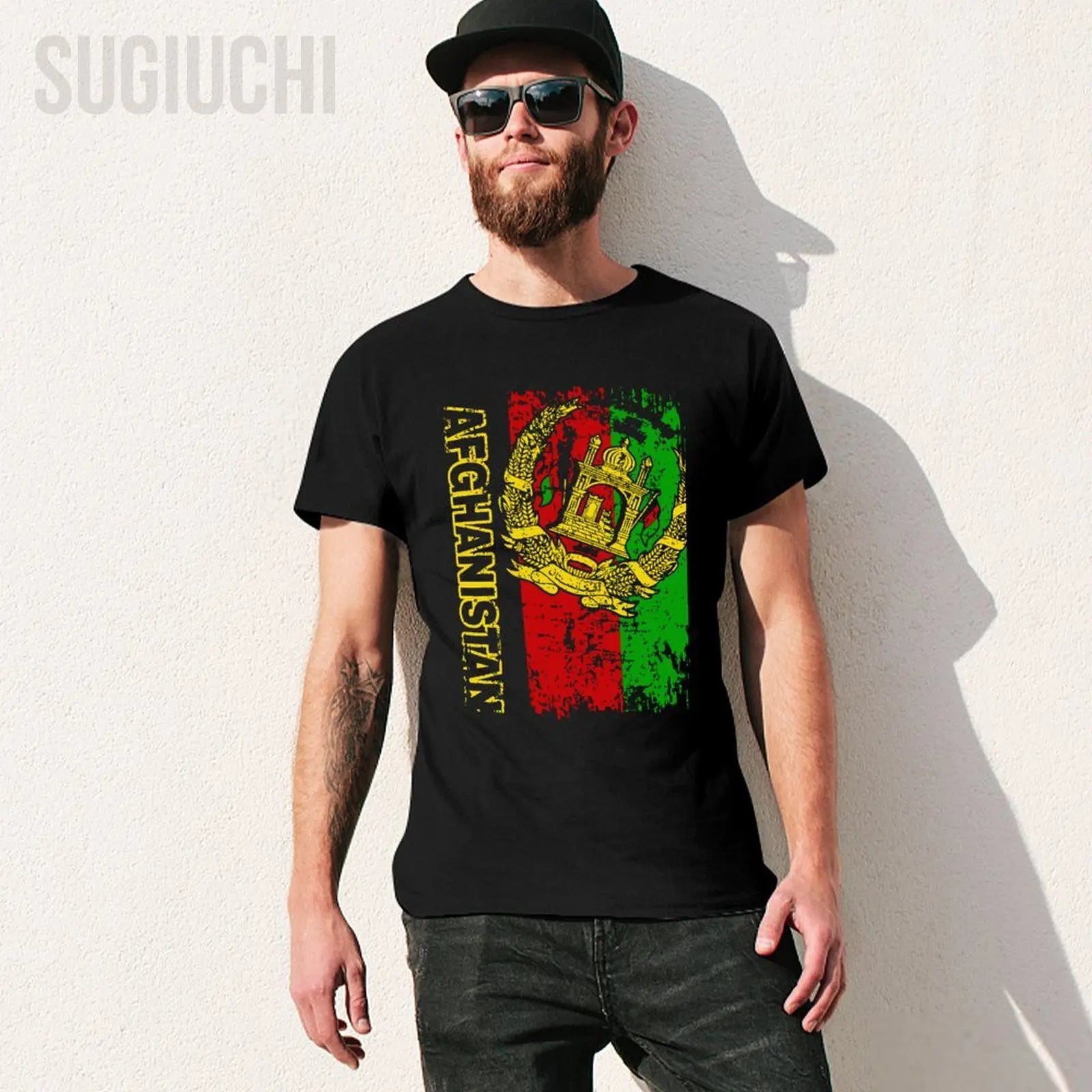 AFGHAN FLAG  Vintage T-shirt