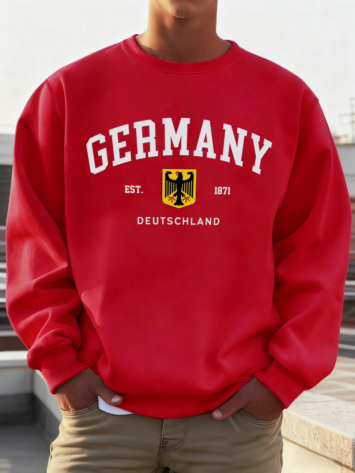 Germany Deutschland National Emblem Print Men Sweatshirt