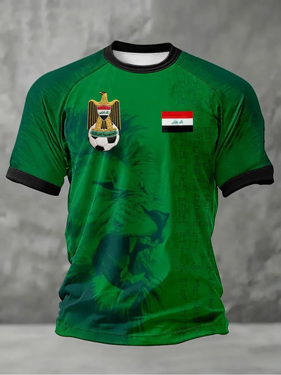 Iraq Team Soccer T Shirt