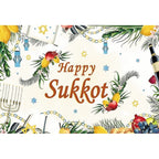 Jewish Collection Festival Rosh Hashanah Hanukkah Party Photo Backdrop
