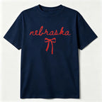 Nebraska Bow  T Shirt