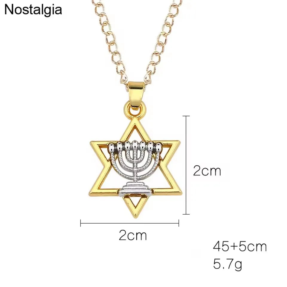 Star of David Necklace for Jewish Jewelry Hanukkah Gift