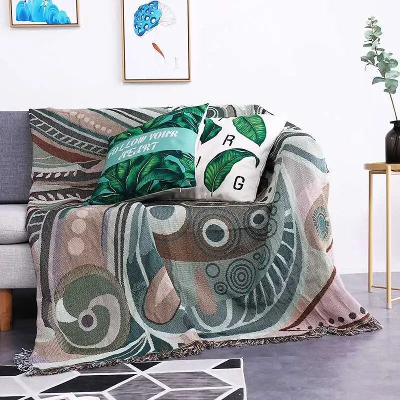 Peacock Butterfly Throw Blanket
