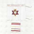 Menorah Tallit Jewish Talit Scarf