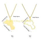 Unique Kurdistan Map Necklace
