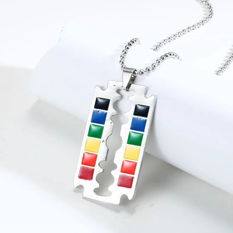 Stainless Steel LGBT Gay Lesbian Love Pride Necklaces