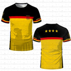 Germany Football Jersey Flag Print T-shirt