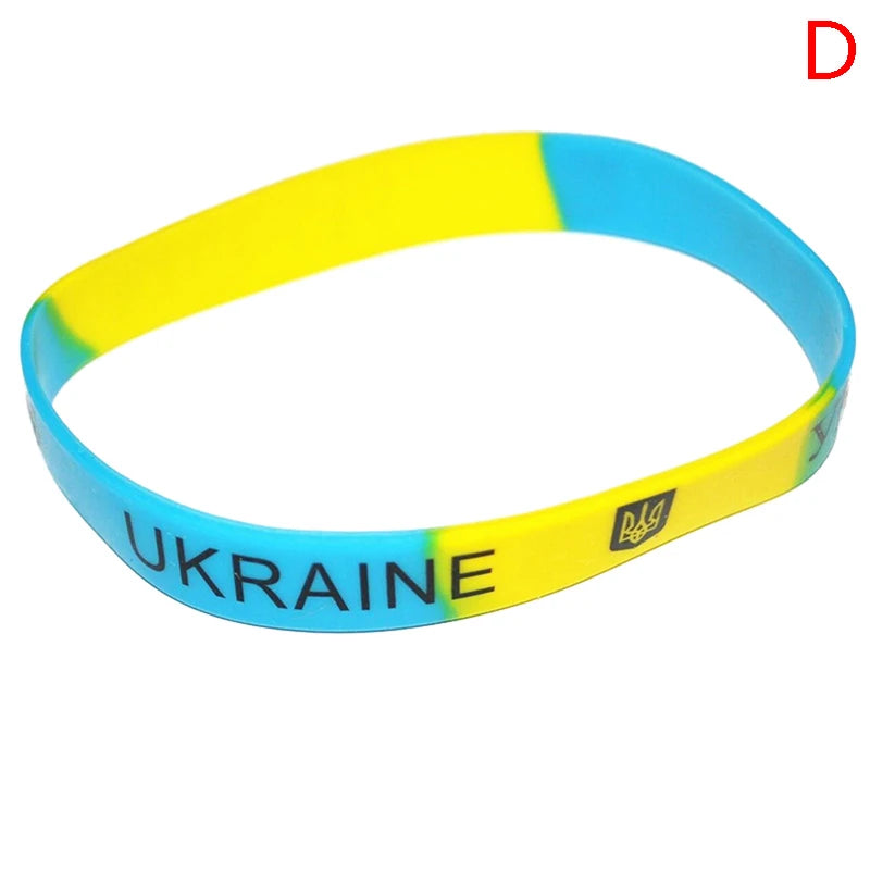 Ukraine Country Flags Wristband