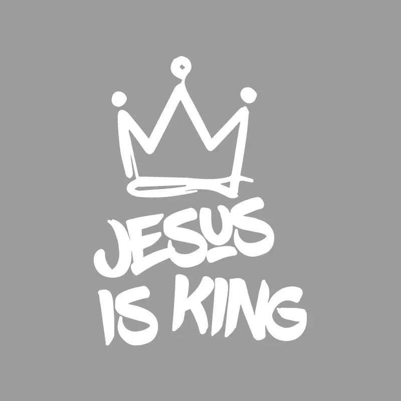 Jesus Is King Stickers